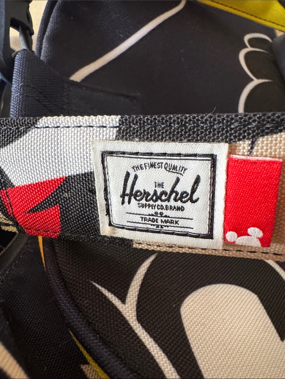 Herschel Supply Co. Black, Red, White, Yellow Patterned Strap - Picture 3 of 12